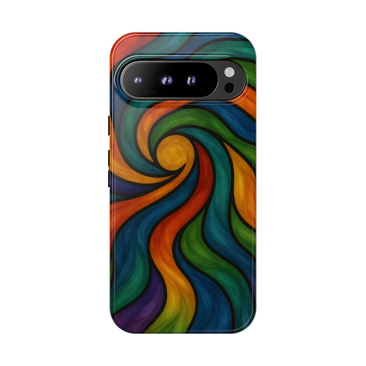 Colorful Swirl Phone Case | Tough Cases, Vibrant Design, Gift for Art Lovers, Funky Case, Unique Phone Accessories