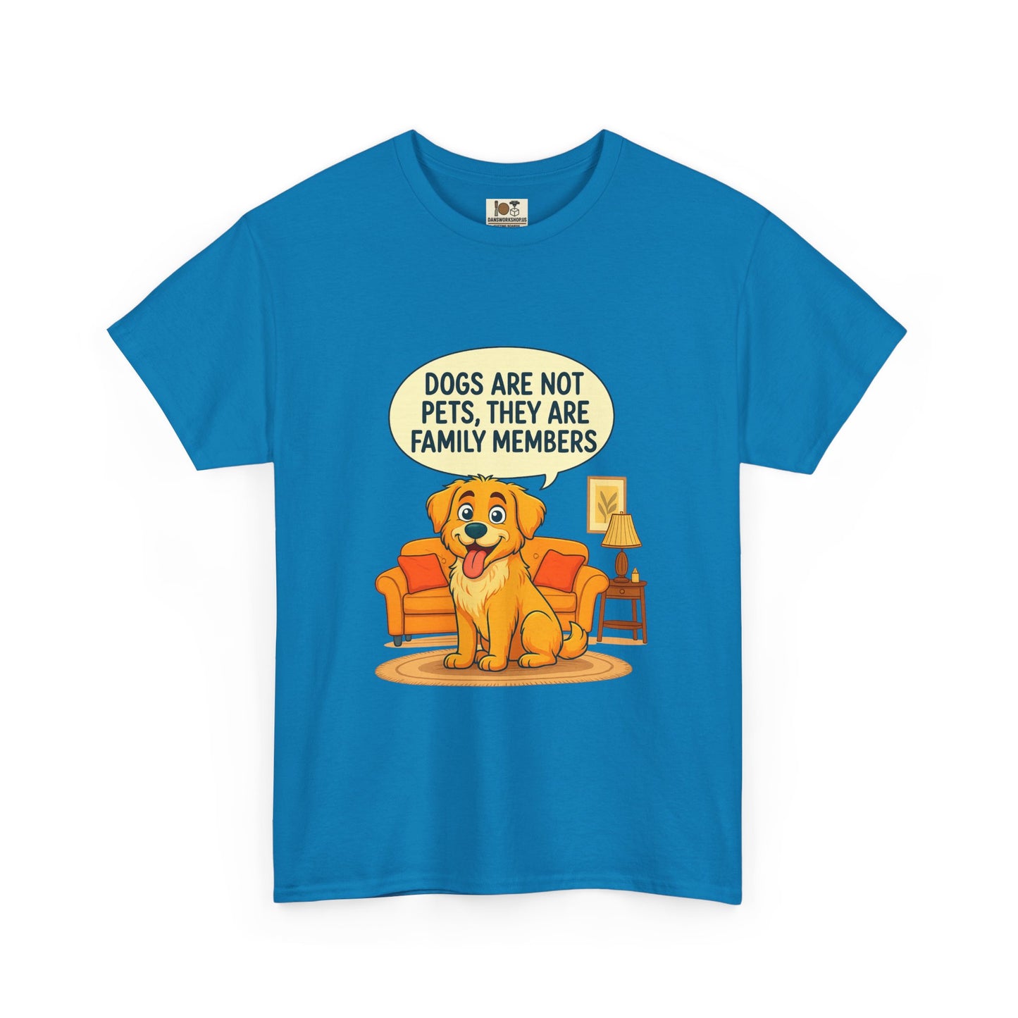 Family Member Dog Tee - Unisex Heavy Cotton Shirt, Pet Lover Gift, Birthday Gift, Casual Wear, Animal Lover Apparel