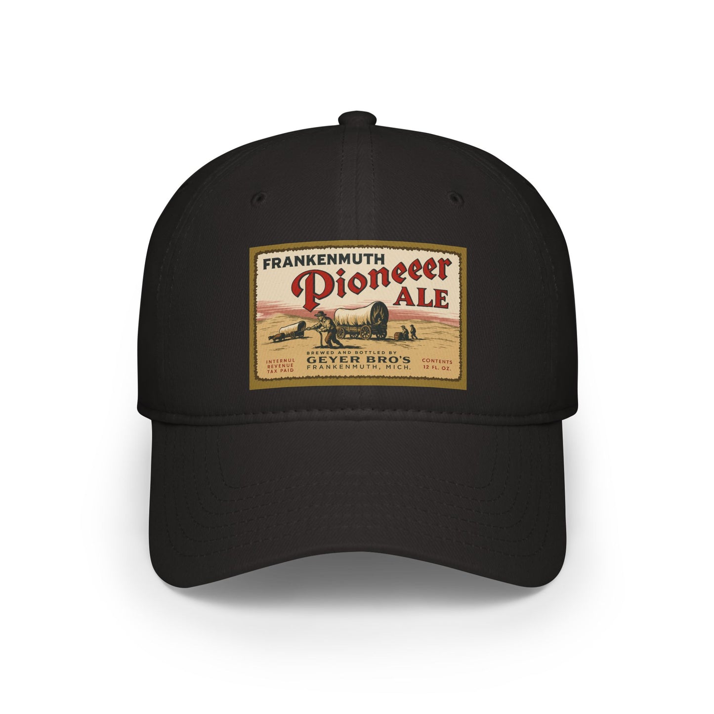 Vintage Pioneer Ale Baseball Cap - Red Adjustable Hat, Great for Breweries, Outdoor Events, Gifts, and Casual Wear