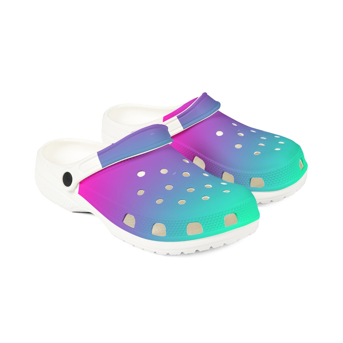 Vibrant AOP EVA Foam Clogs, Trendy Slip-On Shoes for Summer, Beachwear Footwear, Colorful Casual Footwear, Unique Summer Gift
