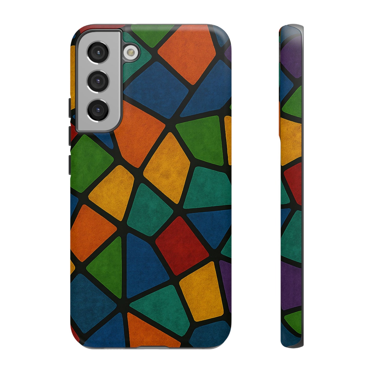 Colorful Mosaic Phone Case, Tough Cell Phone Cover, Vibrant Smartphone Protector, Unique Gift for Weddings, Birthday, Holidays