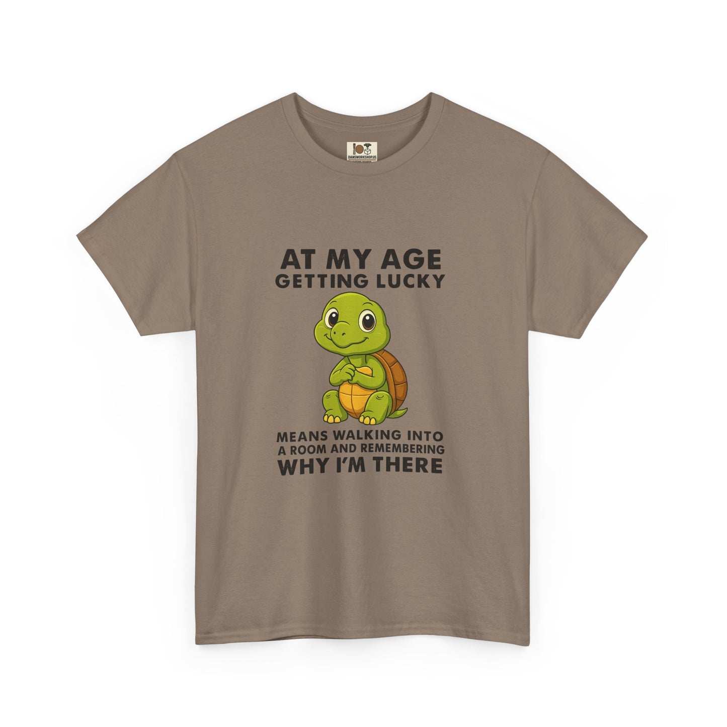 Funny Turtle Tee, Unisex Heavy Cotton T-shirt, Birthday Gift, Perfect for Turtle Lovers, Lighthearted Humor Shirt