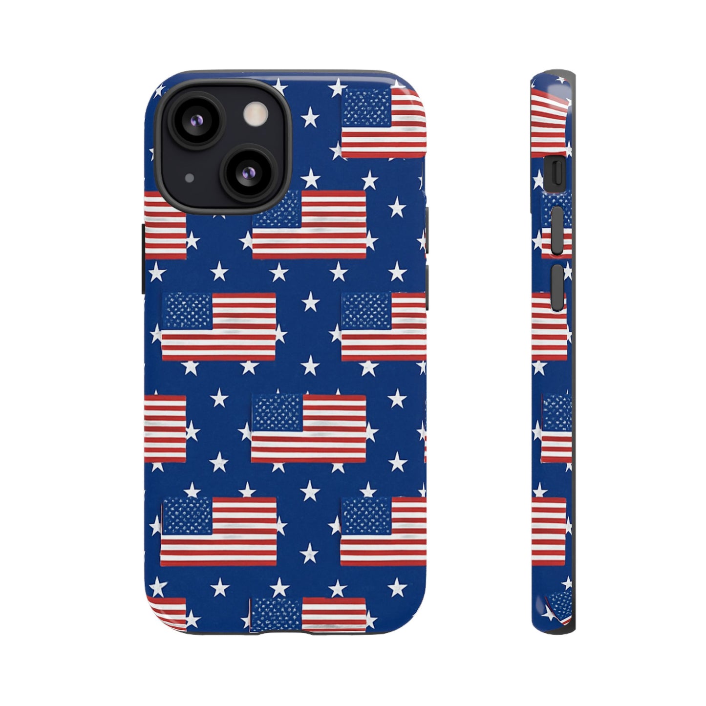 Patriotic Phone Case, Independence Day Accessories, American Flag Design, Star-Spangled Cover, Summer BBQ Gift