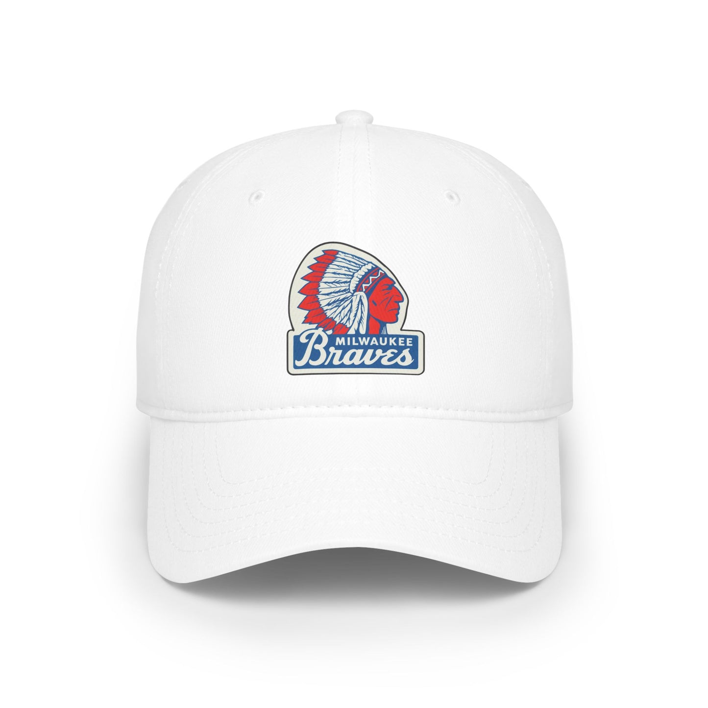 Vintage Milwaukee Braves Baseball Cap, Low Profile Hat, Sports Fan Gift, Casual Wear, Team Apparel, Red Cap