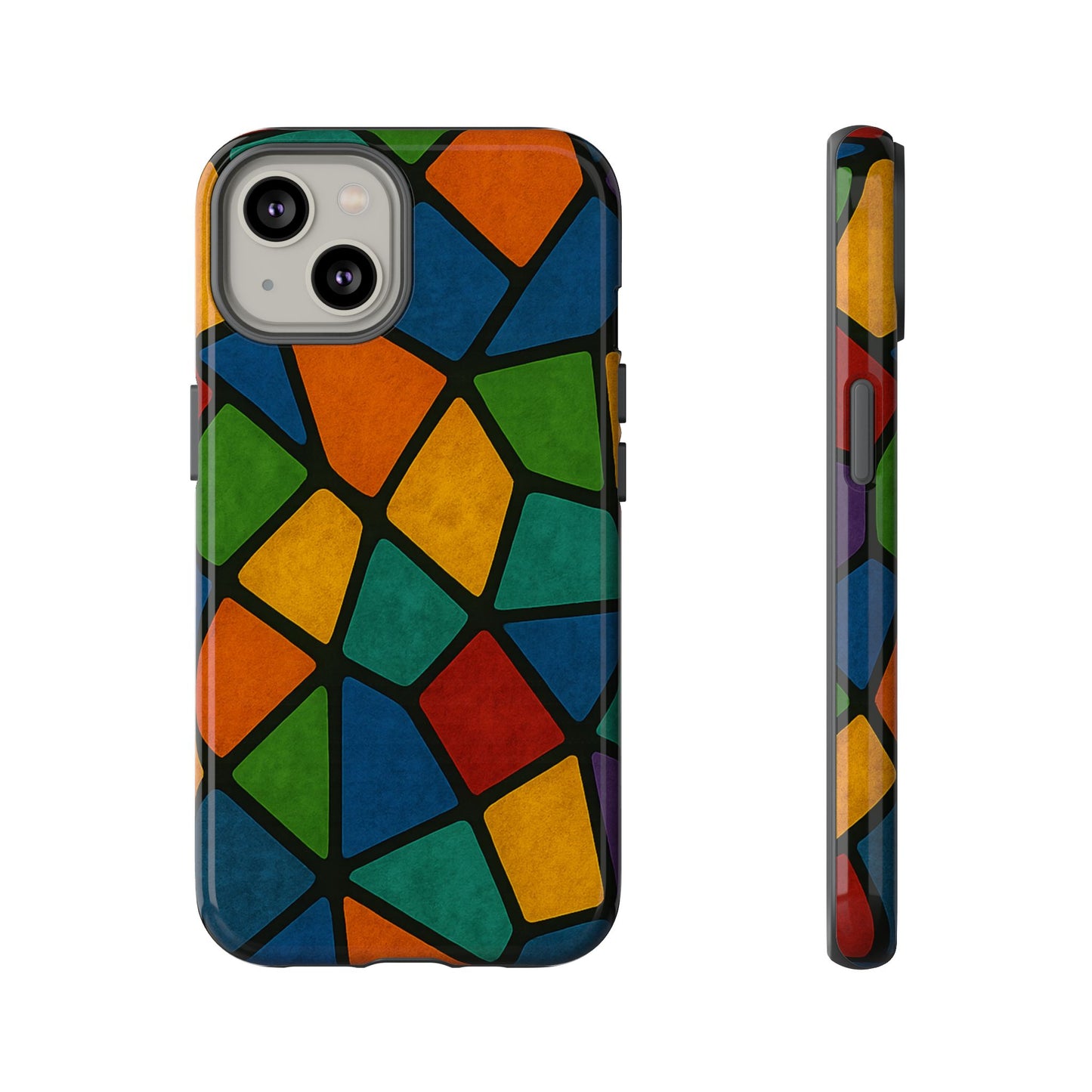 Colorful Mosaic Phone Case, Tough Cell Phone Cover, Vibrant Smartphone Protector, Unique Gift for Weddings, Birthday, Holidays