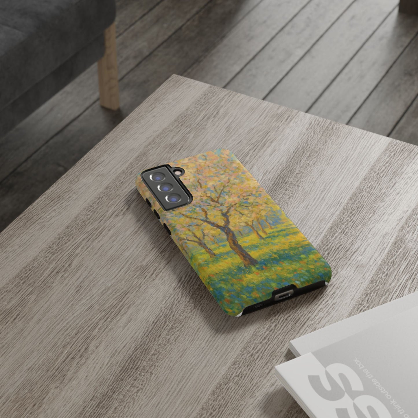 Artistic Phone Case, Tough Phone Case, Flower Tree Case, Spring Decor, Unique Phone Cover, Nature Lover Gift
