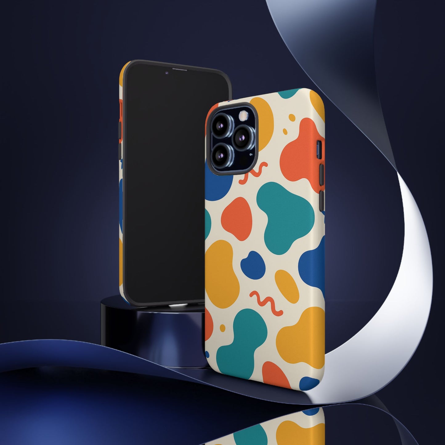 Colorful Phone Case with Abstract Design, Stylish Phone Cover, Trendy Tech Accessory for Her, Unique Gift Idea, Fun Patterned Case
