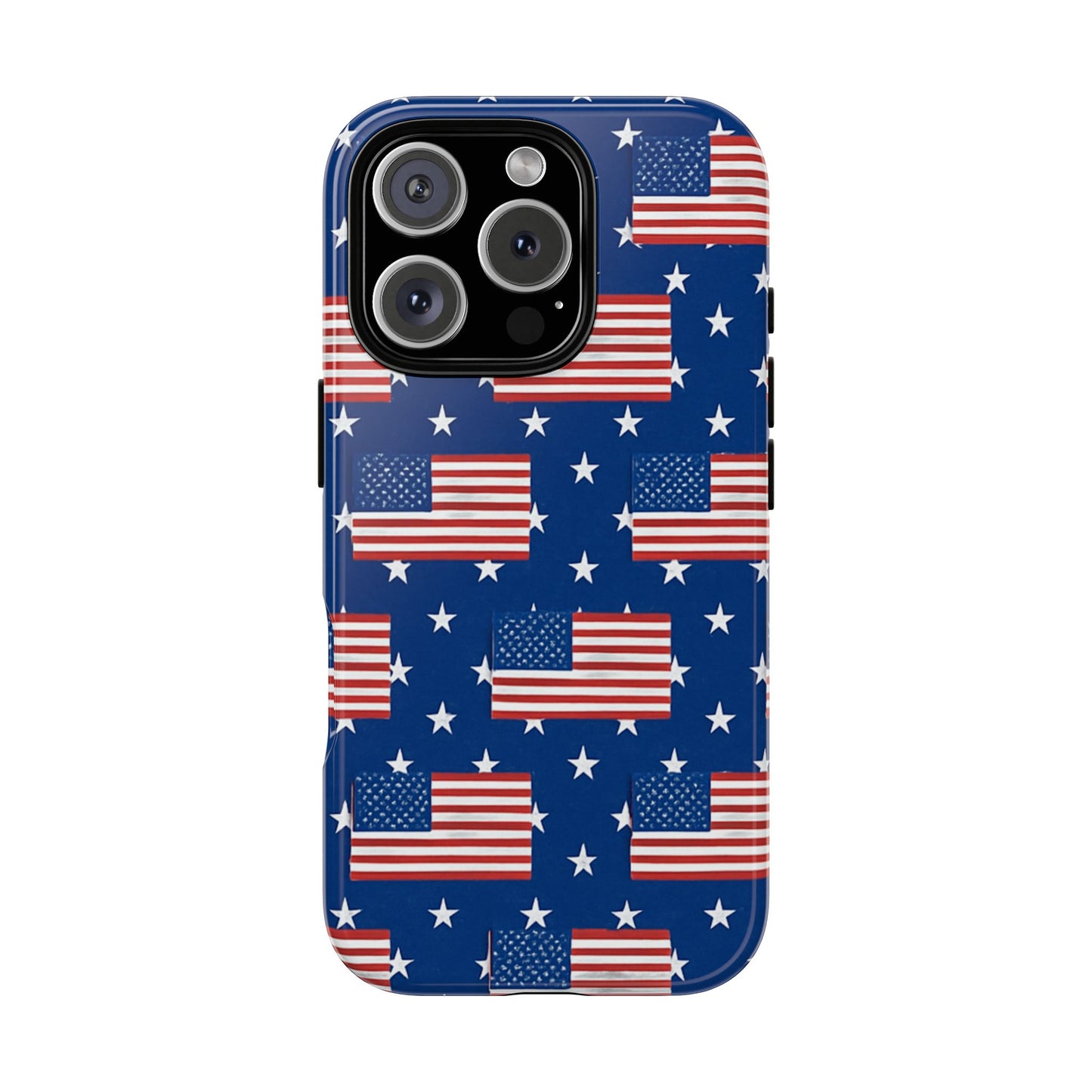 Patriotic Phone Case, Independence Day Accessories, American Flag Design, Star-Spangled Cover, Summer BBQ Gift