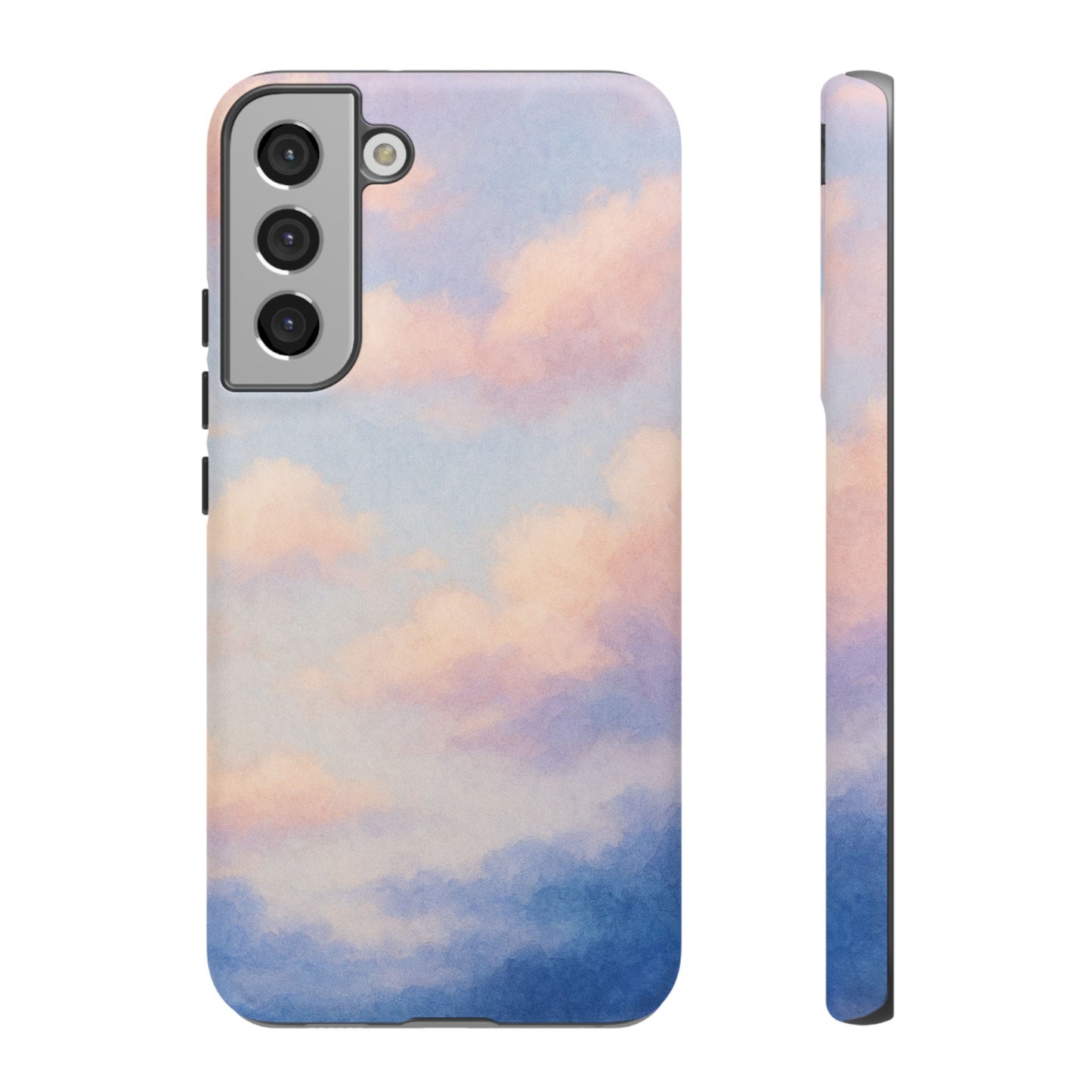 Sky Blue Cloud Phone Case, Tough Phone Cover, Aesthetic Cell Phone Accessory, Gift for Teen, Trendy Tech Protection