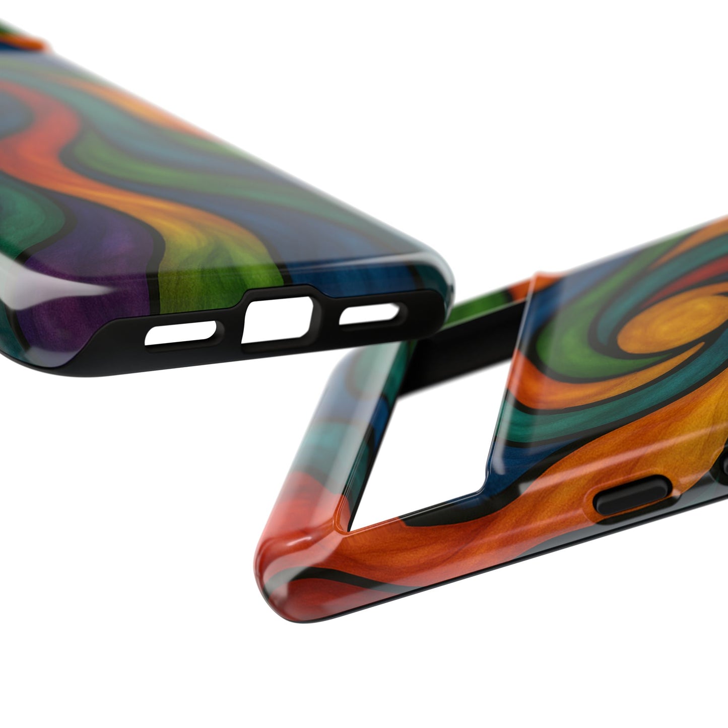 Colorful Swirl Phone Case | Tough Cases, Vibrant Design, Gift for Art Lovers, Funky Case, Unique Phone Accessories