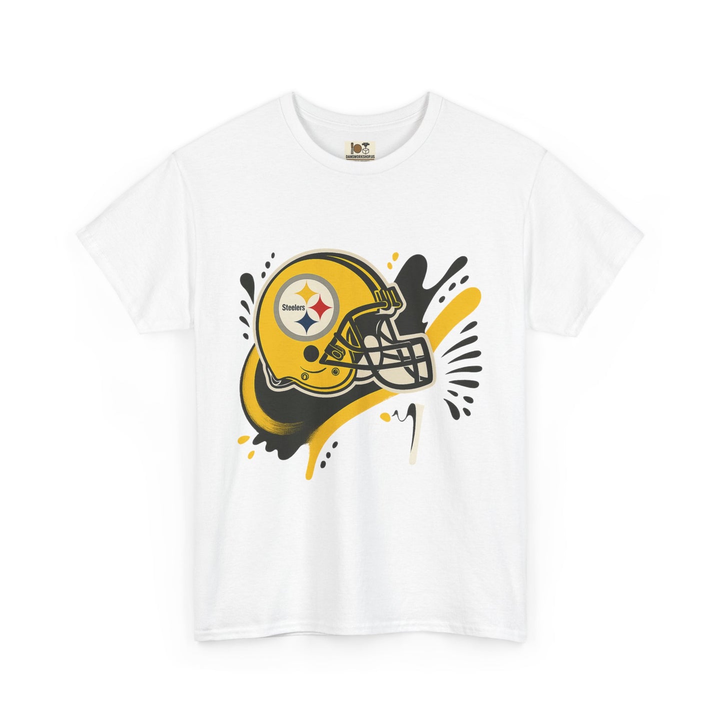 Pittsburgh Steelers Inspired Unisex Heavy Cotton Tee, Sports Fan T-Shirt, Game Day Apparel, Gift for Him/Her, Football Season Style