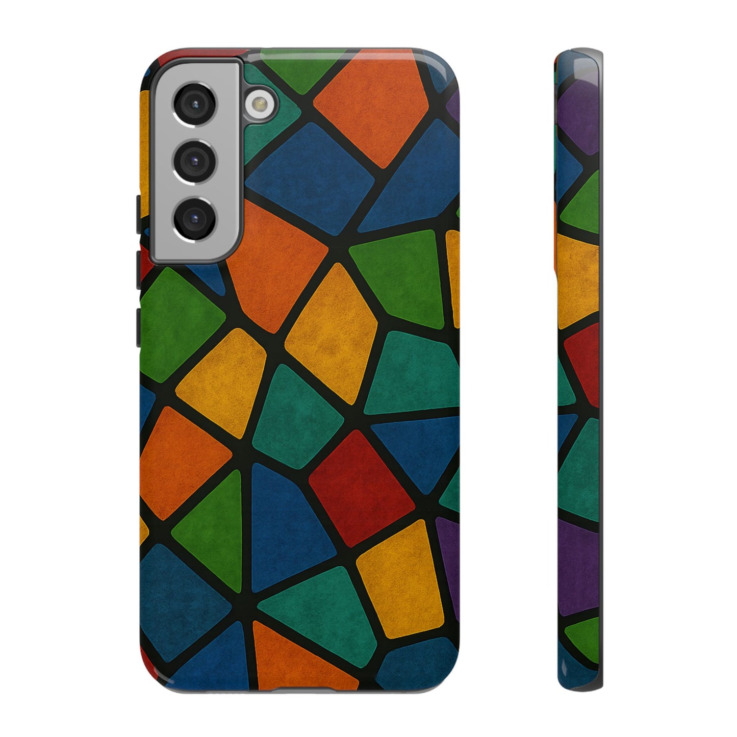 Colorful Mosaic Phone Case, Tough Cell Phone Cover, Vibrant Smartphone Protector, Unique Gift for Weddings, Birthday, Holidays