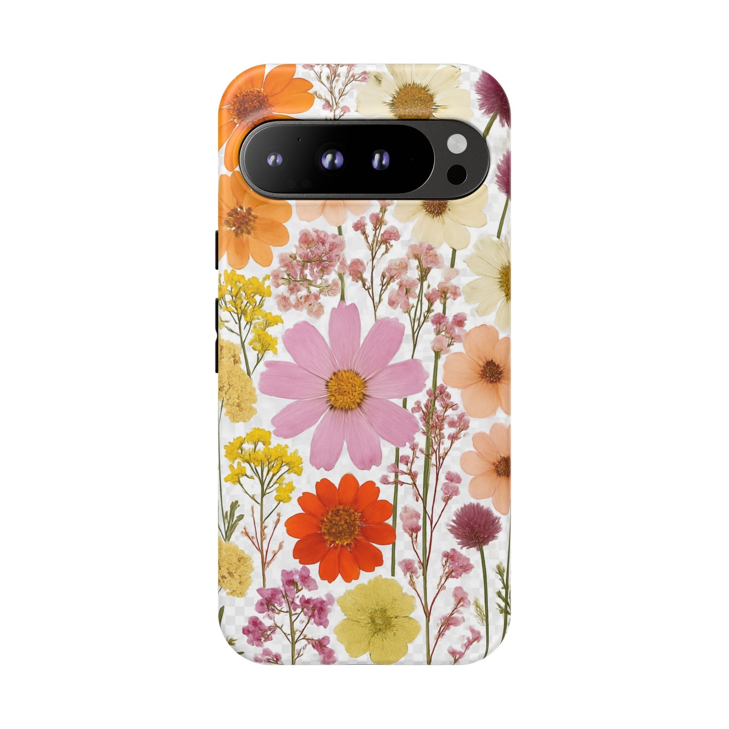 Floral Phone Case - Tough Cases, Stylish Protective Cover, Flower Design, Trendy Gift, Nature Lover Accessory, DRIED FLOWERS