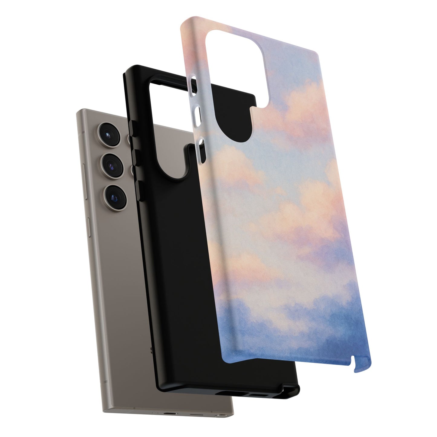 Sky Blue Cloud Phone Case, Tough Phone Cover, Aesthetic Cell Phone Accessory, Gift for Teen, Trendy Tech Protection