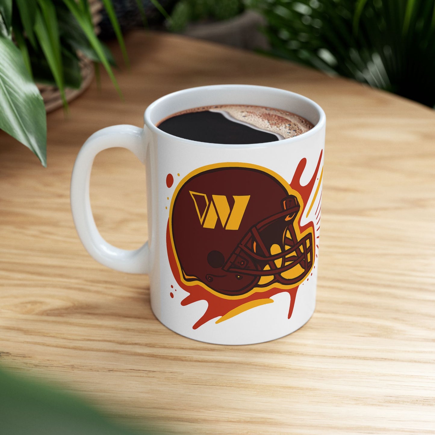 Football-Inspired Ceramic Mug | Perfect for Gametime, Sports Fans, Gifts, Home Decor, Coffee Lover