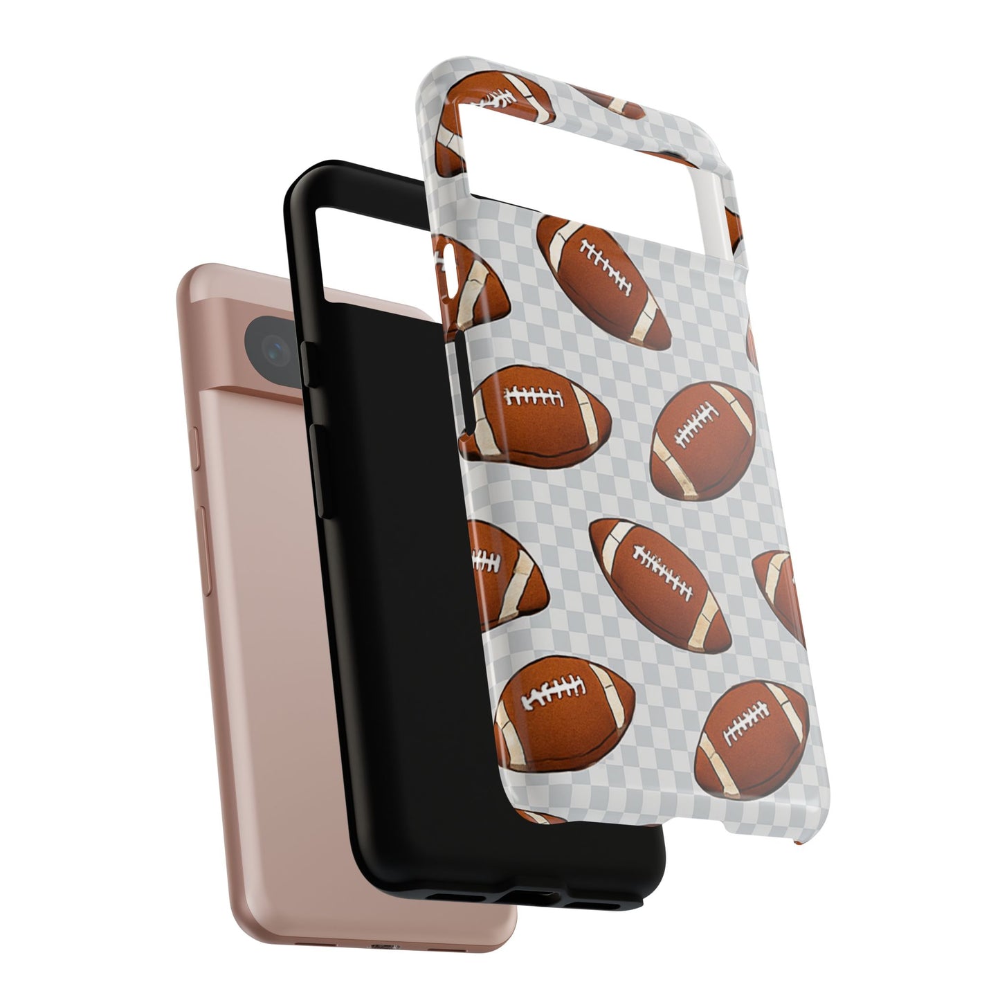 Football Phone Case, Tough Cases for Sports Fans, Unique Gift for Football Lovers, Protective Decor, Athletic Accessories
