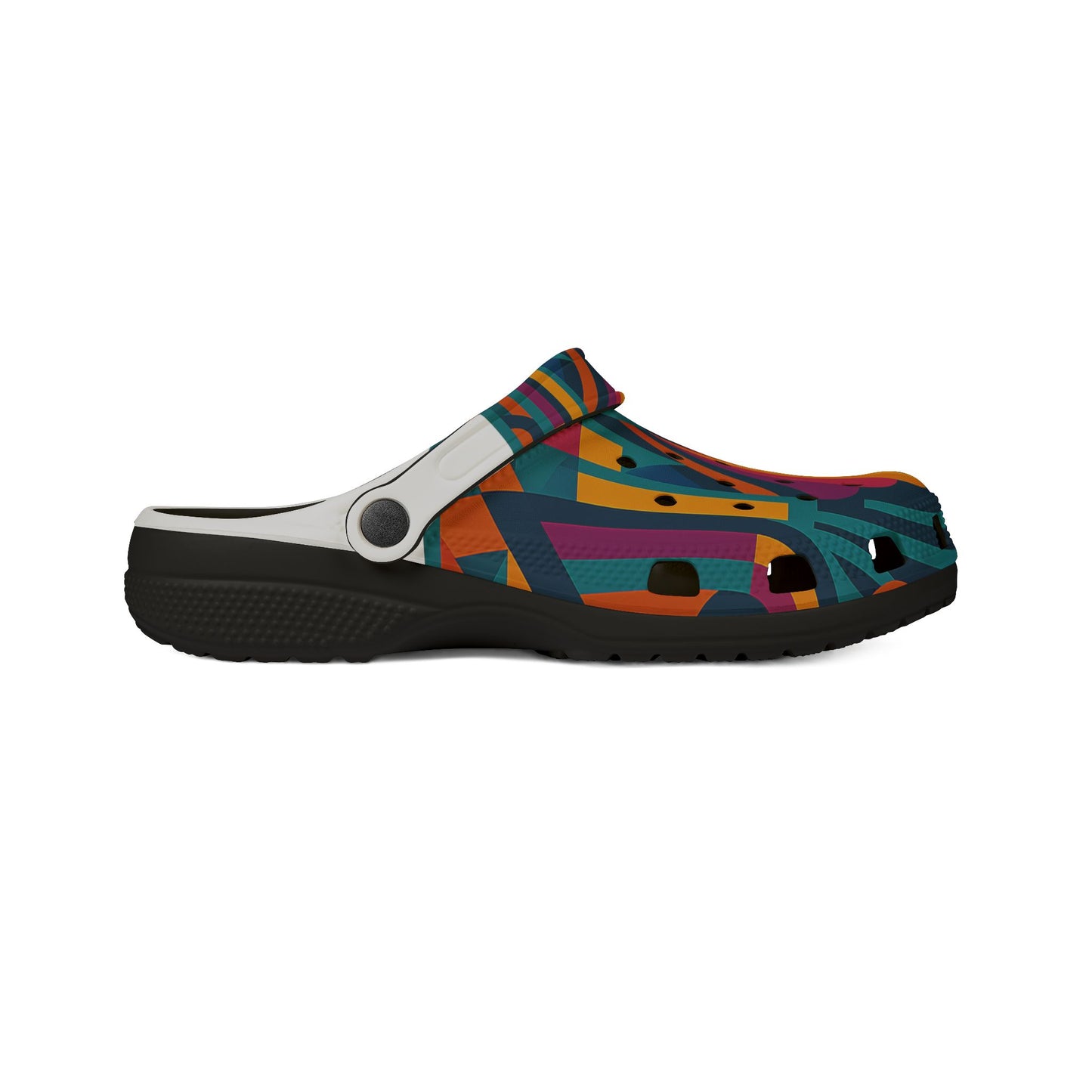 Vibrant AOP EVA Foam Shoes, Colorful Garden Clogs, Trendy Slippers, Urban Footwear, Summer Fashion, Festival Ready
