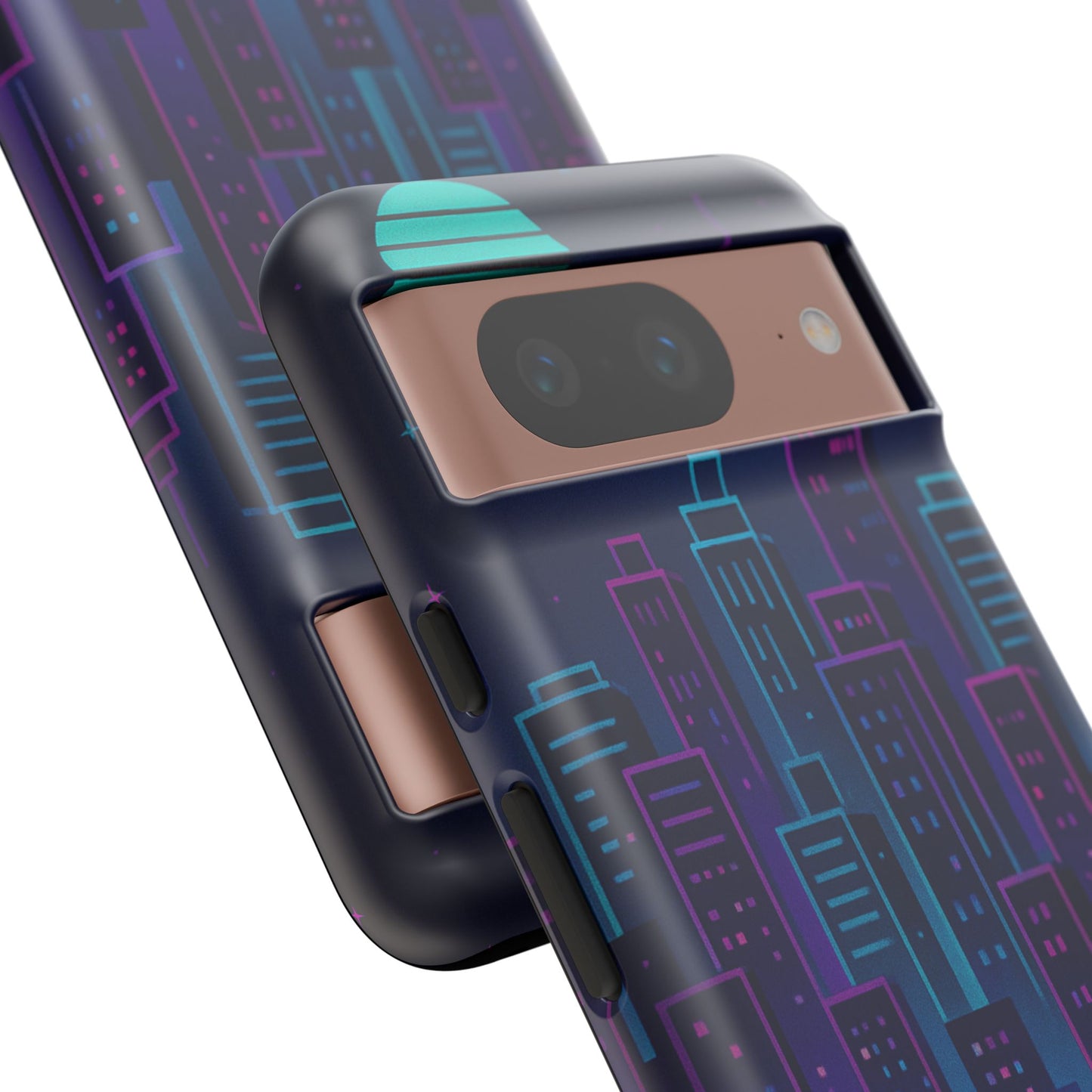 Cityscape Phone Case, Tough Cases, Urban Style, Nighttime Vibe, Phone Cover, Gift for City Lovers, Modern Design