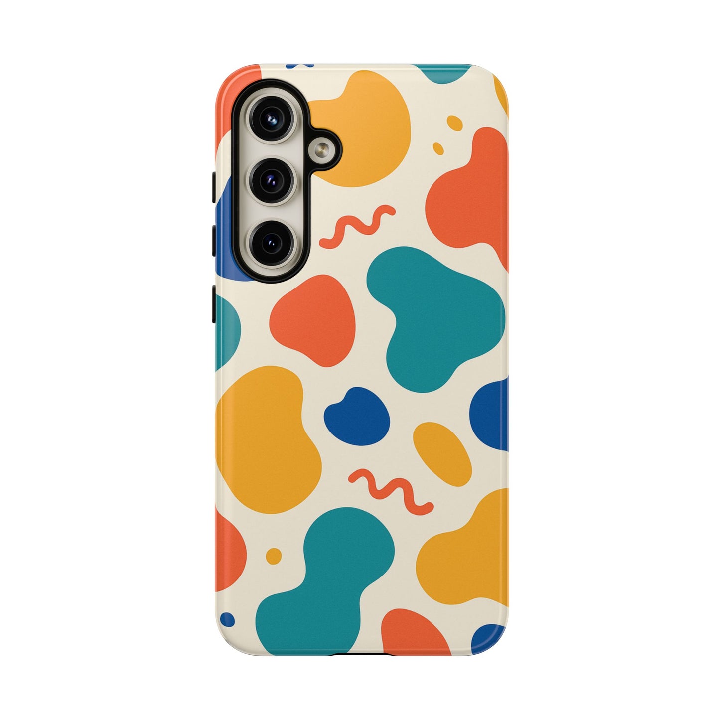 Colorful Phone Case with Abstract Design, Stylish Phone Cover, Trendy Tech Accessory for Her, Unique Gift Idea, Fun Patterned Case