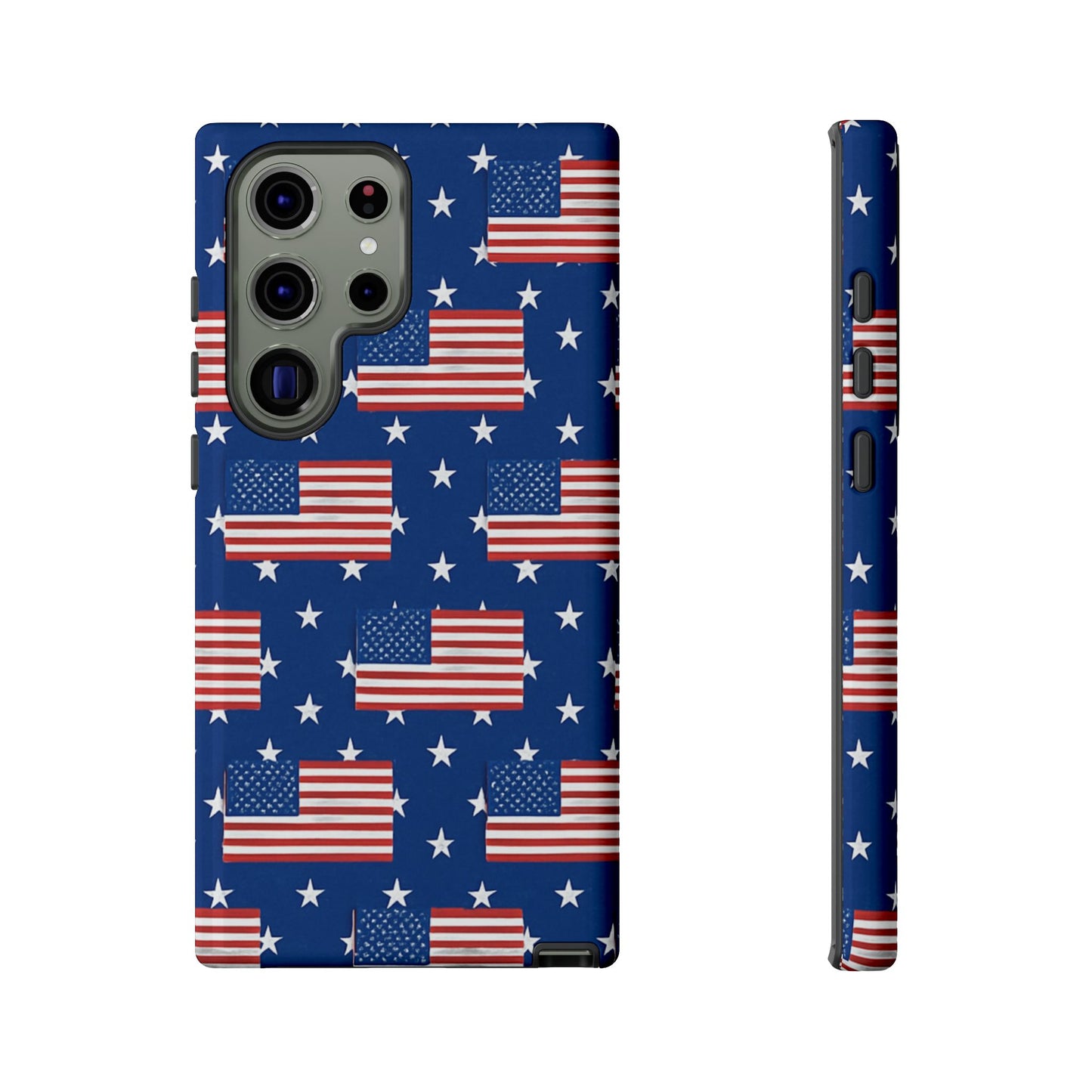 Patriotic Phone Case, Independence Day Accessories, American Flag Design, Star-Spangled Cover, Summer BBQ Gift