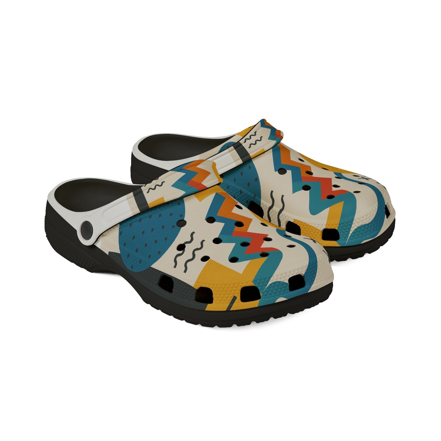 Colorful Patterned EVA Foam Clogs, Stylish Slip-On Shoes, Casual Footwear, Summer Accessories, Unique Gift Idea