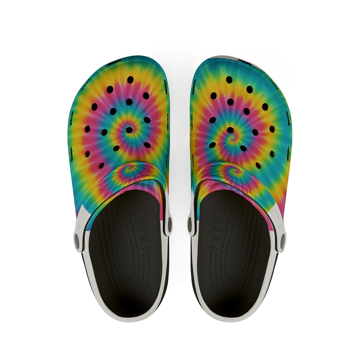 Tie-Dye EVA Foam Clogs - Fun, Stylish, Comfortable Casual Footwear for Summer Adventures, Festivals, Beach, Gardening, Daily Wear