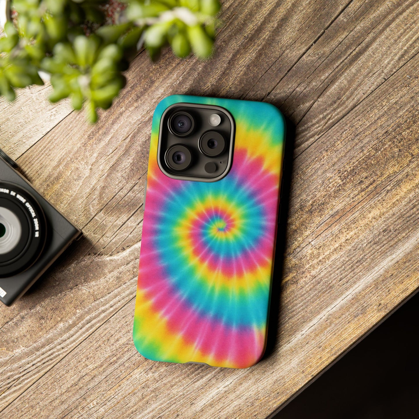 Colorful Tie-Dye Phone Case, Vibrant Phone Cover, Boho Style Accessory, Gift for Teens, Trendy Phone Accessories