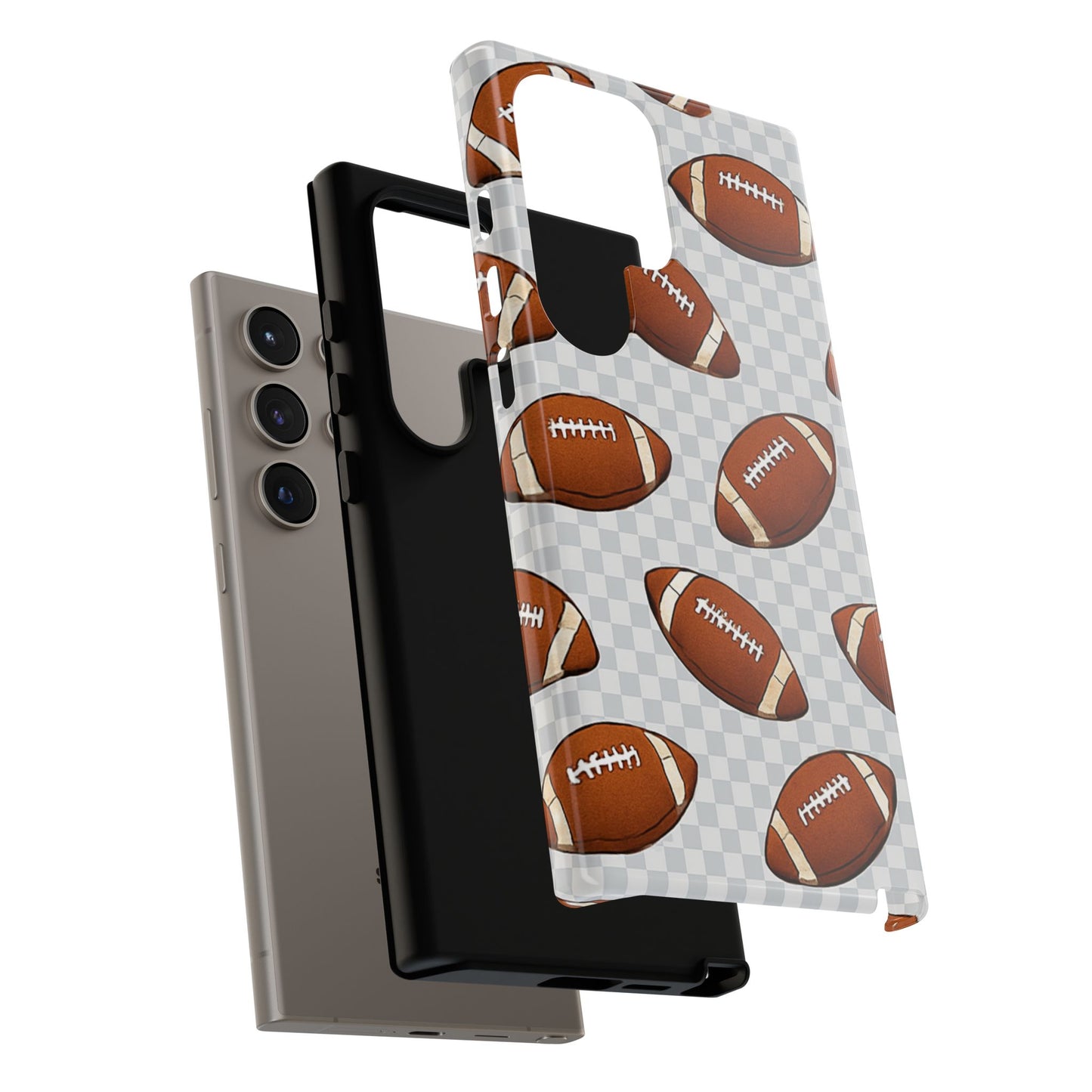 Football Phone Case, Tough Cases for Sports Fans, Unique Gift for Football Lovers, Protective Decor, Athletic Accessories