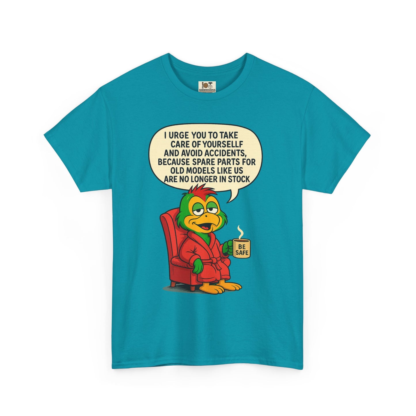 Funny Vintage Cartoon Tee, Unisex Heavy Cotton Shirt, Humorous Gift, Casual Wear, Birthday,or Just Because