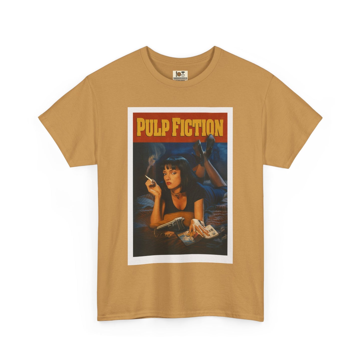 Pulp Fiction Vintage-Style Tee, Retro Movie Shirt, Unisex Cotton Tee, 90s Nostalgia Top, Fan Gift, Movie Lover Apparel