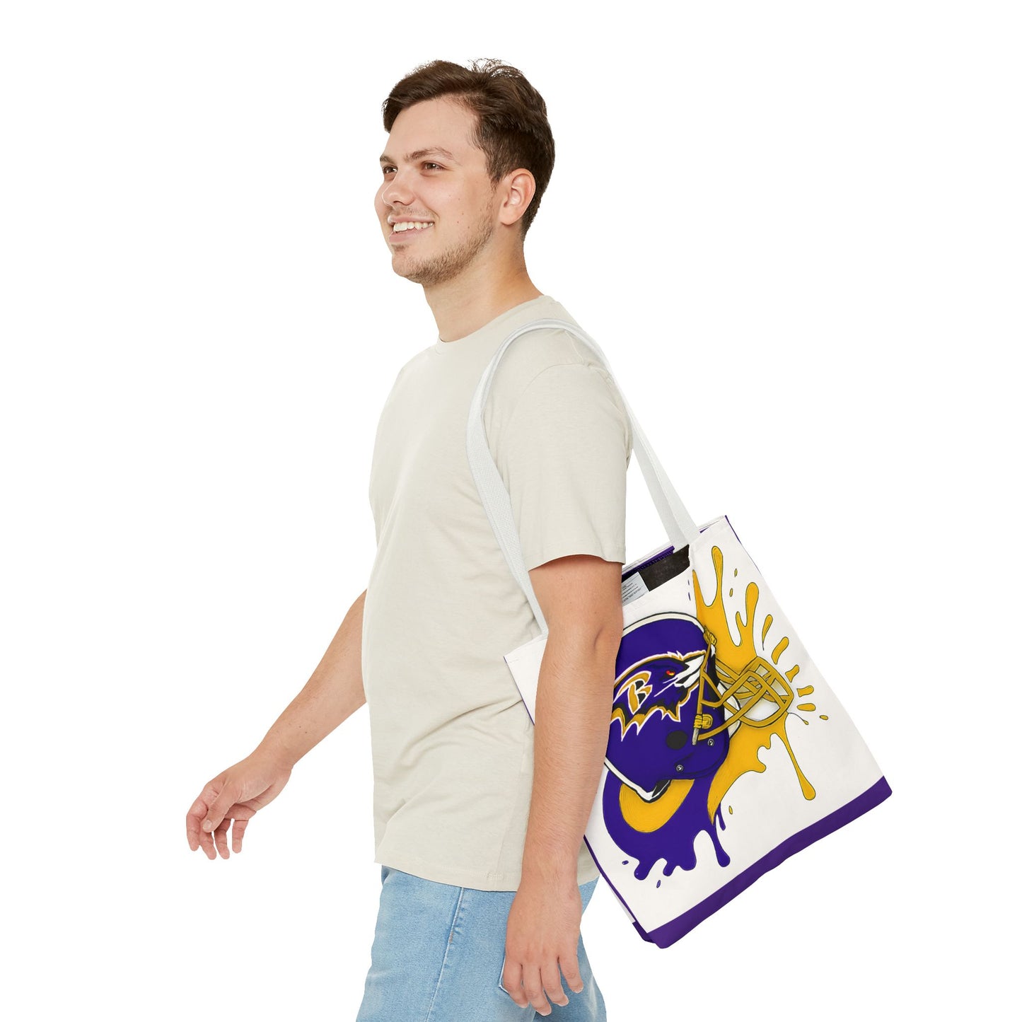 Bold Ravens-Inspired Tote Bag, Football Fan Gift, Sports Tote, Game Day Accessory, Team Spirit Bag, Unique Gift for Her