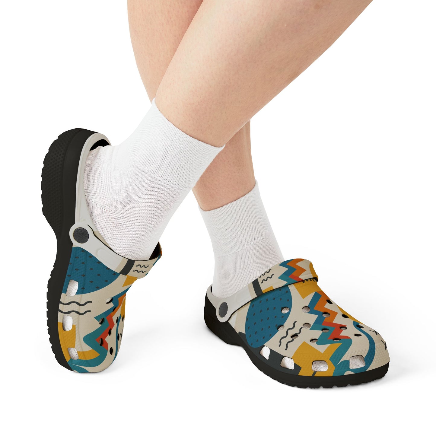 Colorful Patterned EVA Foam Clogs, Stylish Slip-On Shoes, Casual Footwear, Summer Accessories, Unique Gift Idea