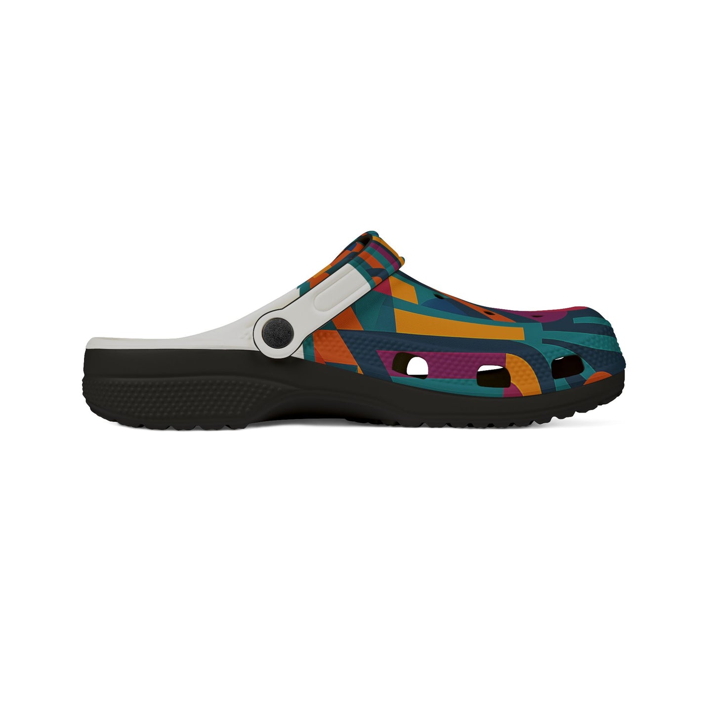 Vibrant AOP EVA Foam Shoes, Colorful Garden Clogs, Trendy Slippers, Urban Footwear, Summer Fashion, Festival Ready