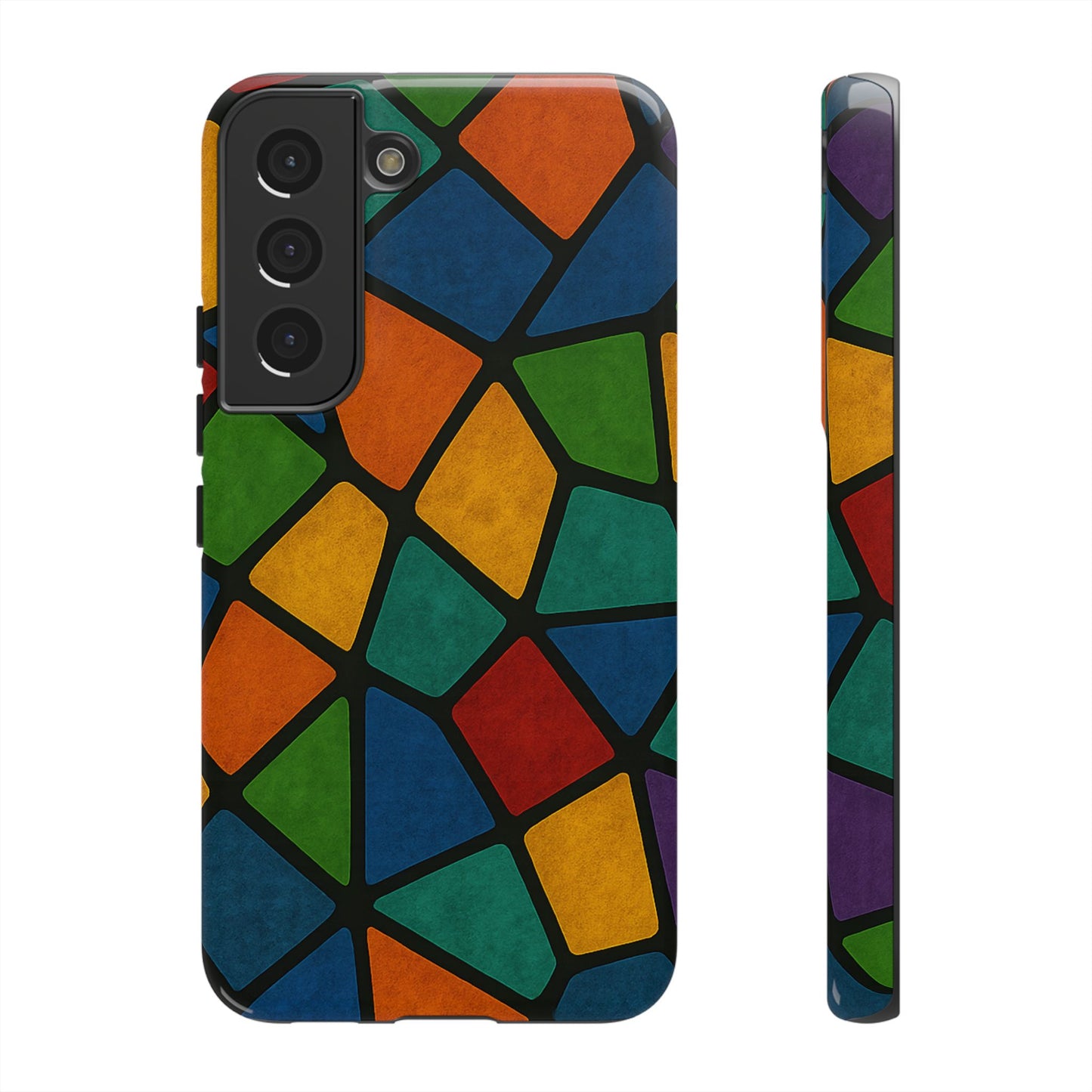Colorful Mosaic Phone Case, Tough Cell Phone Cover, Vibrant Smartphone Protector, Unique Gift for Weddings, Birthday, Holidays
