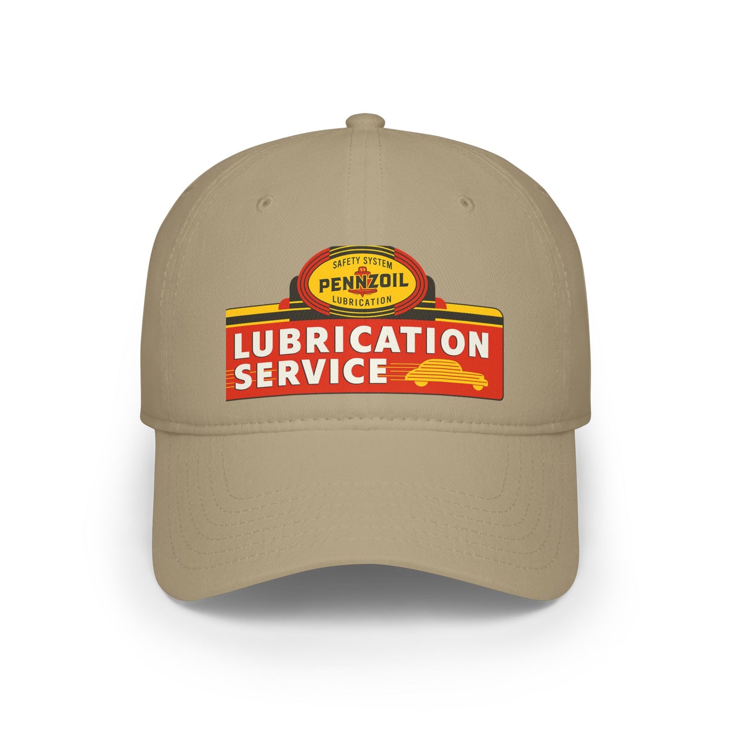 Vintage Lubrication Service Baseball Cap, Classic Red Cap, Automotive Hat, Gift for Car Lovers, Father's Day Accessory