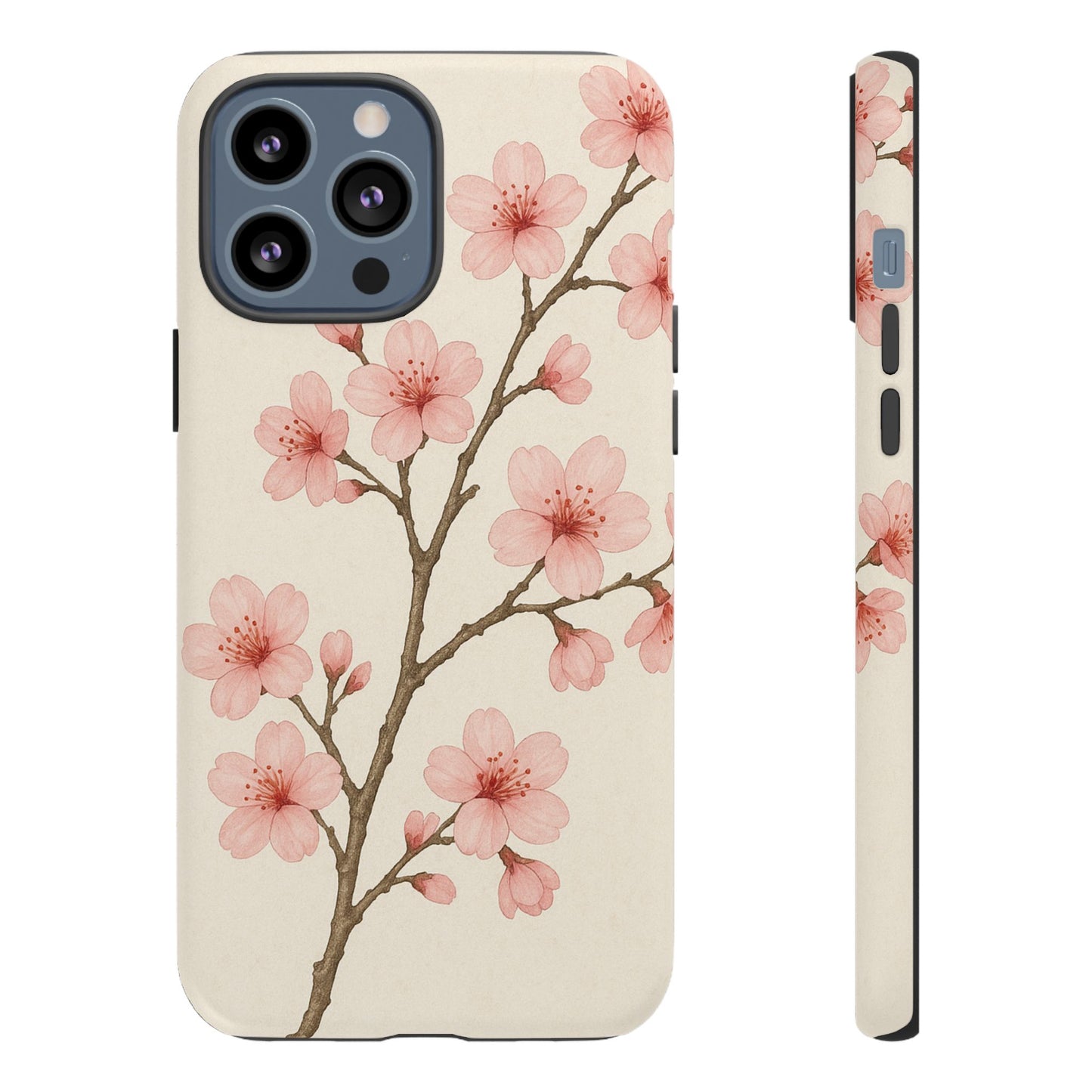 Cherry Blossom Phone Case, Floral Phone Cover, Tough Case for Gifts, Spring Decor, Cute Tech Accessories, Nature Lover's Gift