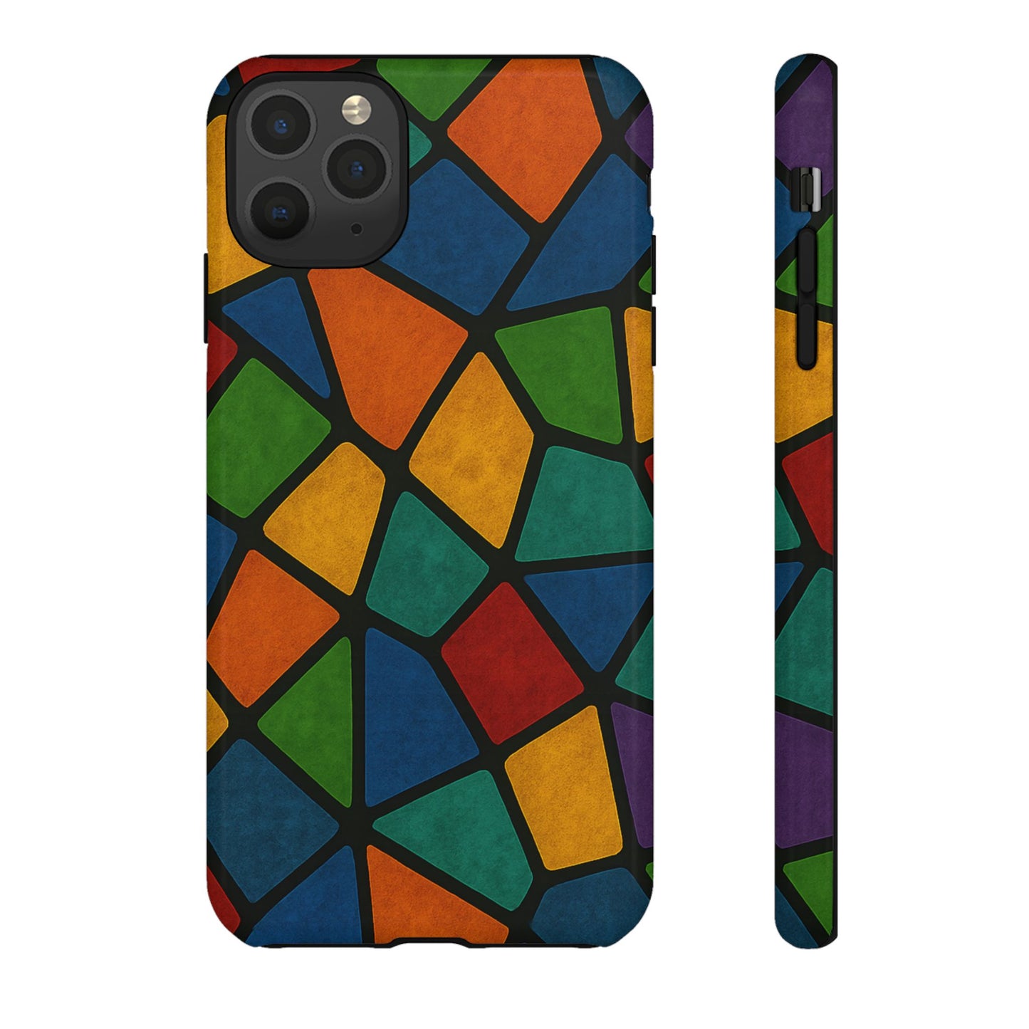 Colorful Mosaic Phone Case, Tough Cell Phone Cover, Vibrant Smartphone Protector, Unique Gift for Weddings, Birthday, Holidays