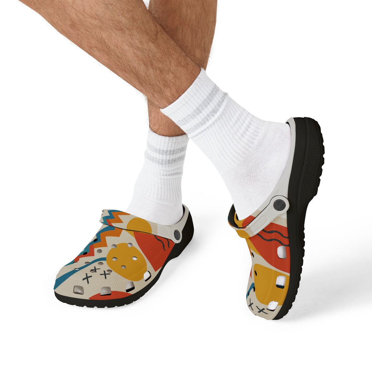 Colorful Patterned EVA Foam Clogs, Stylish Slip-On Shoes, Casual Footwear, Summer Accessories, Unique Gift Idea