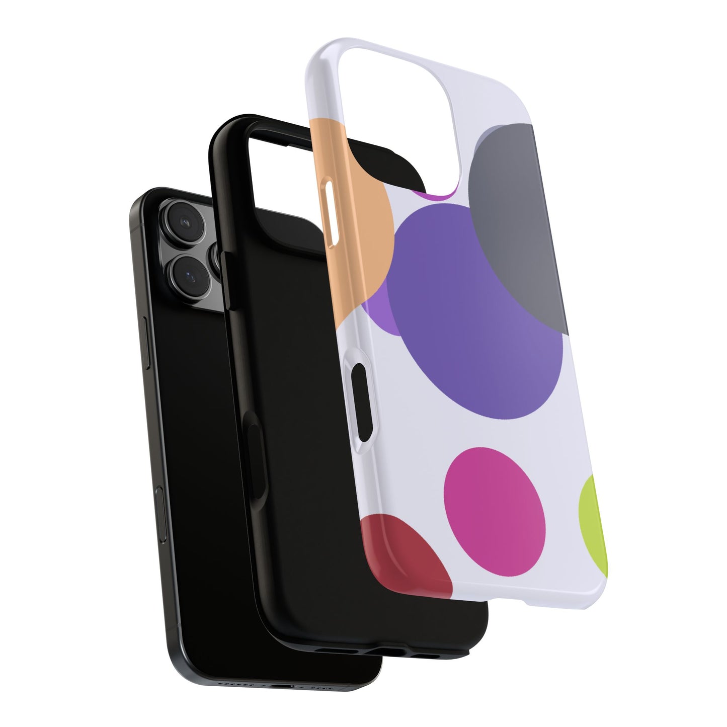 Colorful Geometric Phone Case, Bold Protective Cover for iPhone, Unique Gift for Trendy Teens, Fun Customizable Cases, Modern Design
