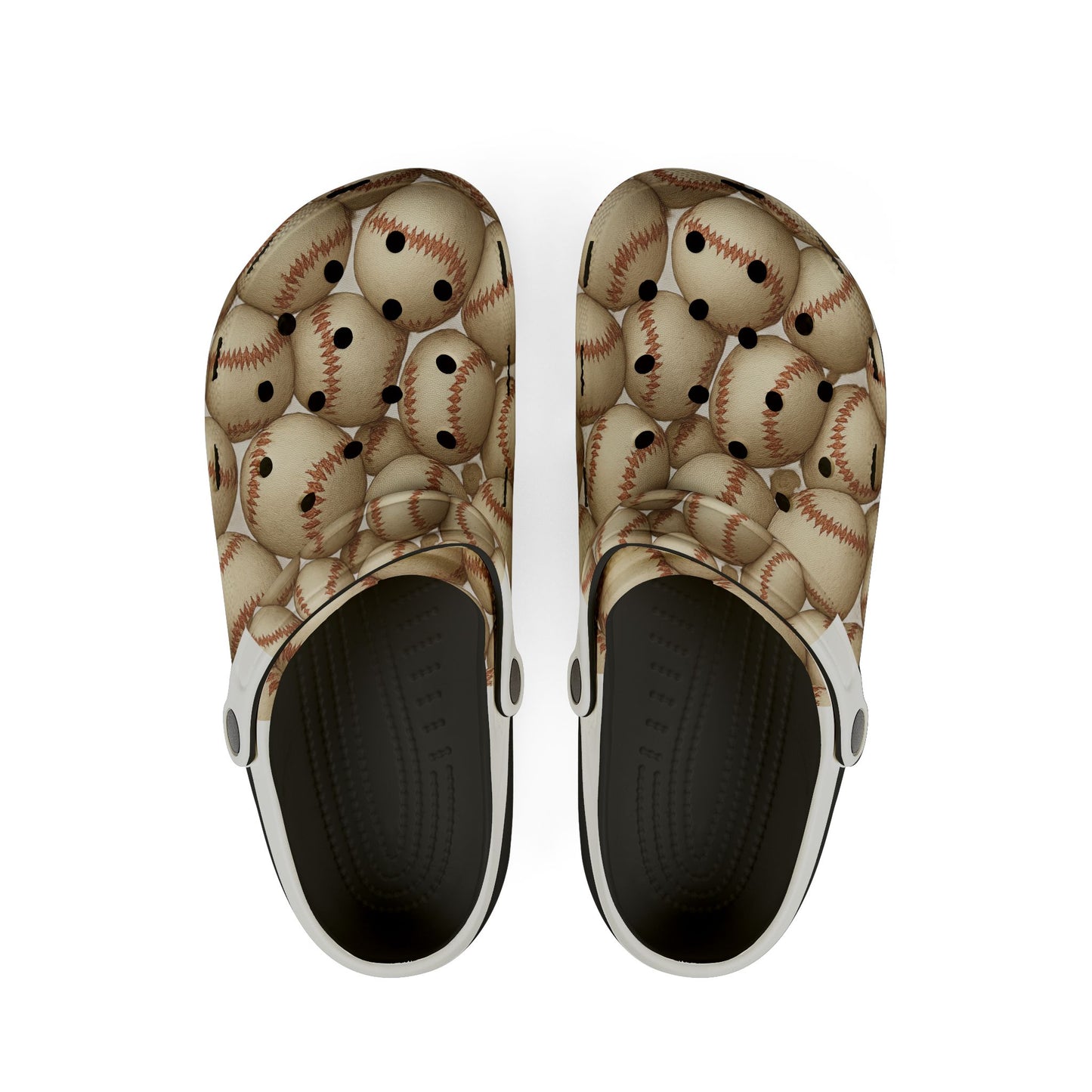 Baseball Print EVA Foam Shoes, Comfortable Clogs, Sports Fan Footwear, Perfect Gift for Athletes, Unique Casual Shoes
