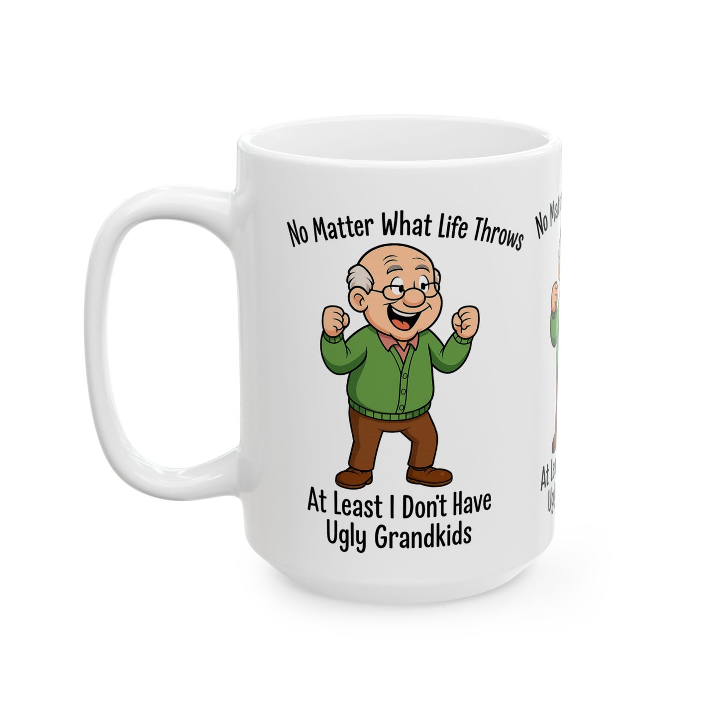 Humorous Grandpa Ceramic Mug - Funny Gift for Grandparents, Coffee Mug for Family, Birthday Gift, Holiday Present, Tea Cup