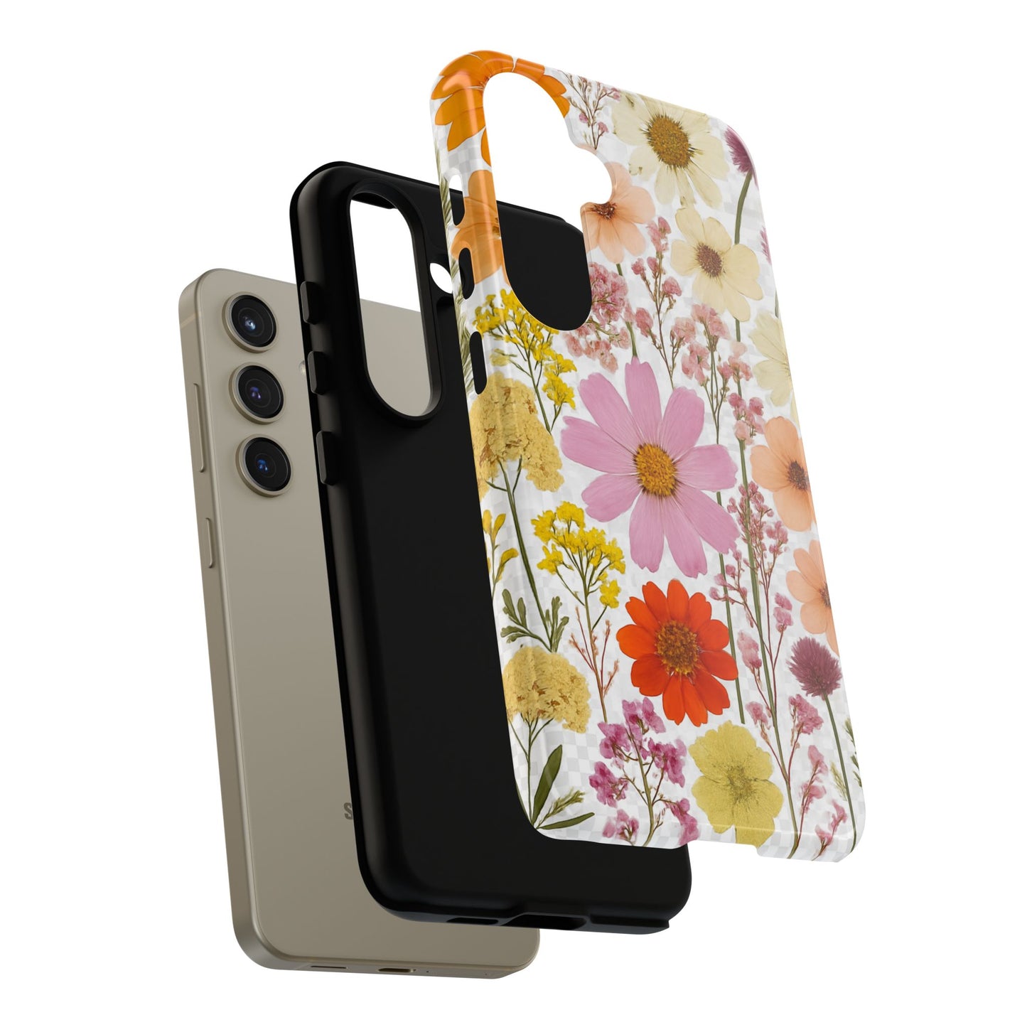 Floral Phone Case - Tough Cases, Stylish Protective Cover, Flower Design, Trendy Gift, Nature Lover Accessory, DRIED FLOWERS