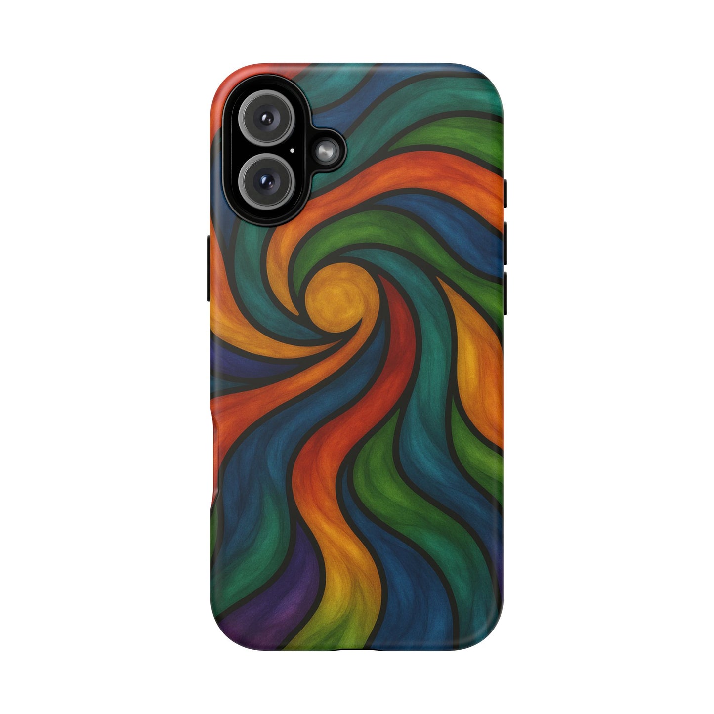 Colorful Swirl Phone Case | Tough Cases, Vibrant Design, Gift for Art Lovers, Funky Case, Unique Phone Accessories