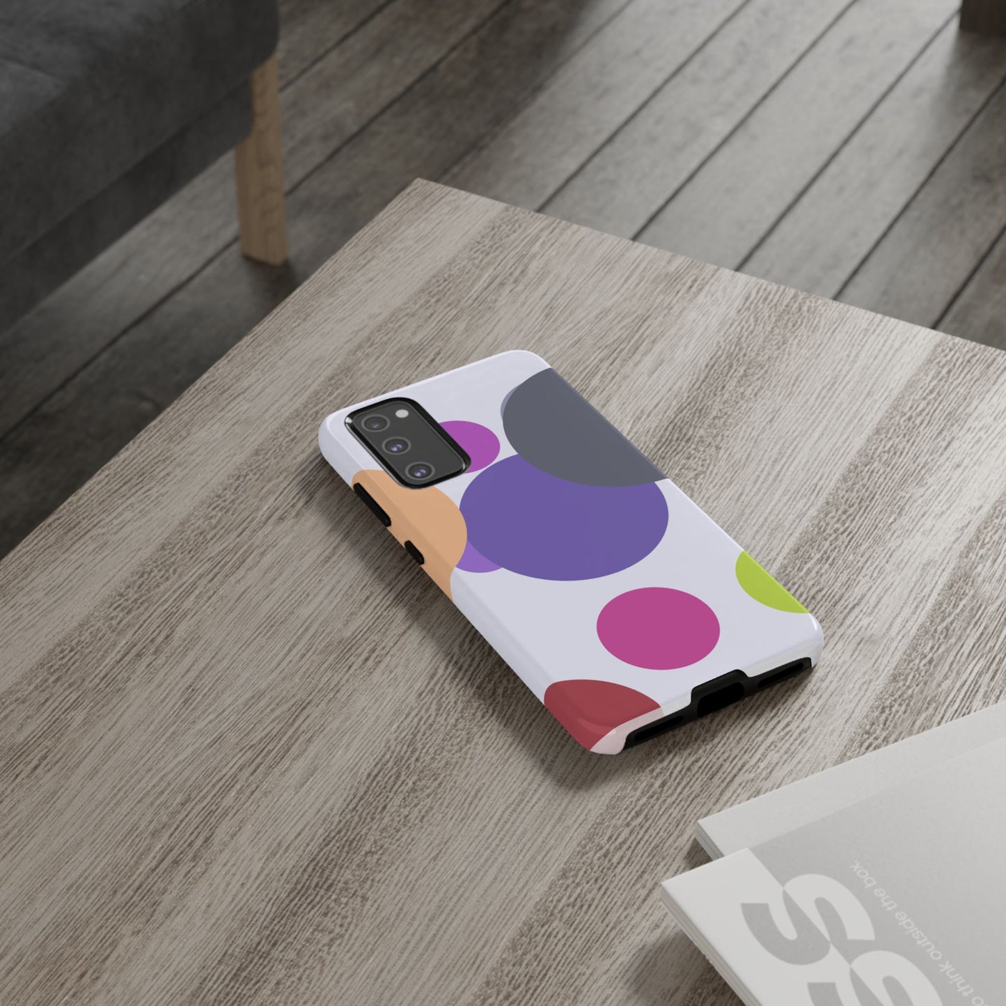 Colorful Geometric Phone Case, Bold Protective Cover for iPhone, Unique Gift for Trendy Teens, Fun Customizable Cases, Modern Design