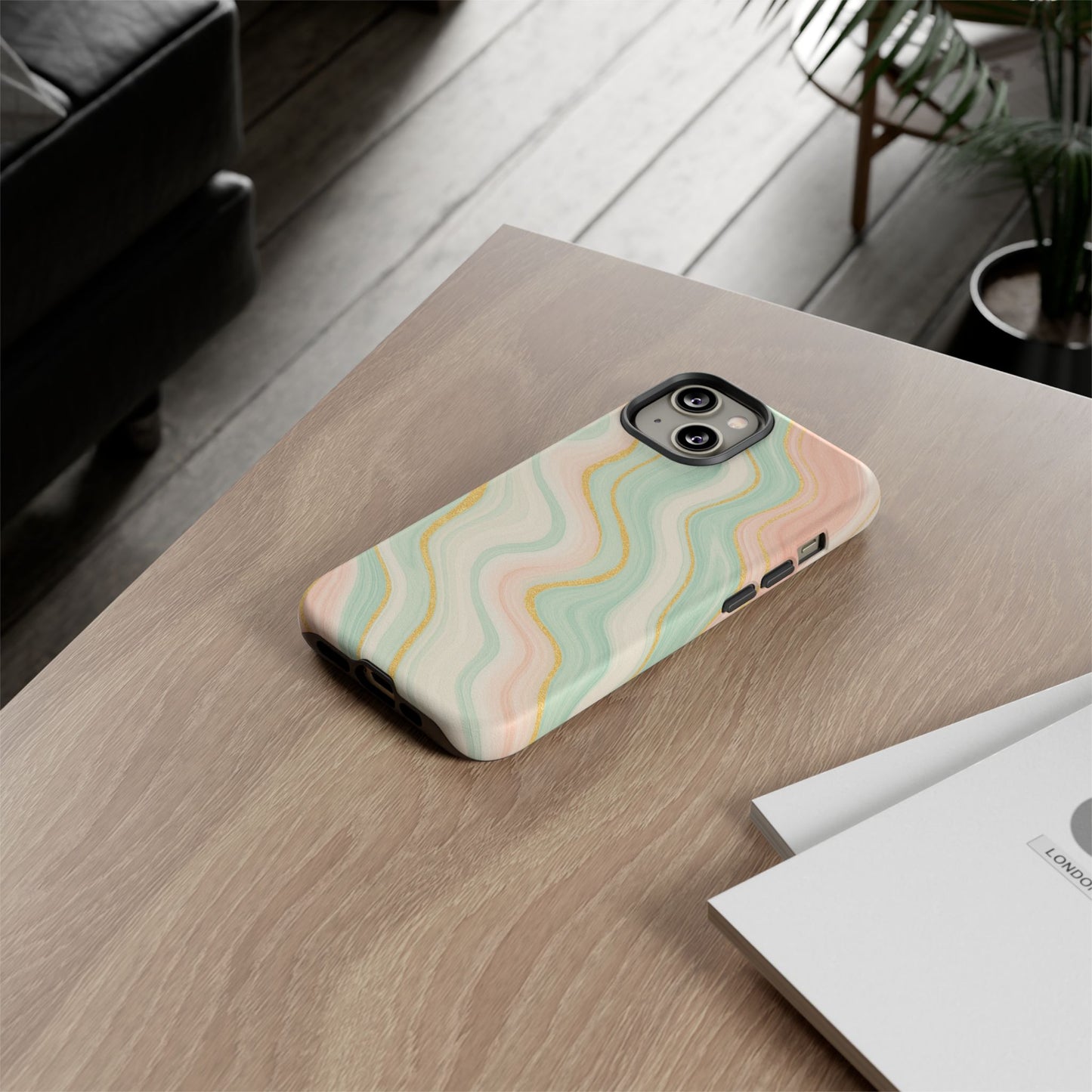 Stylish Phone Case with Abstract Design, Tough Cases for Trendy Protection, Unique Phone Accessories, Gift for Her, Modern Tech Style