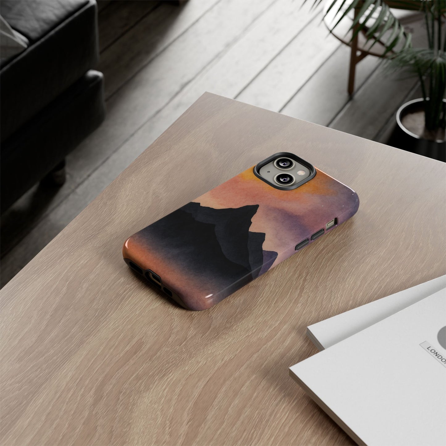 Mountain Sunset Phone Case, Nature Lover's Gift, Adventure Phone Cover, Unique Cellphone Accessories, Outdoor Enthusiast Decor