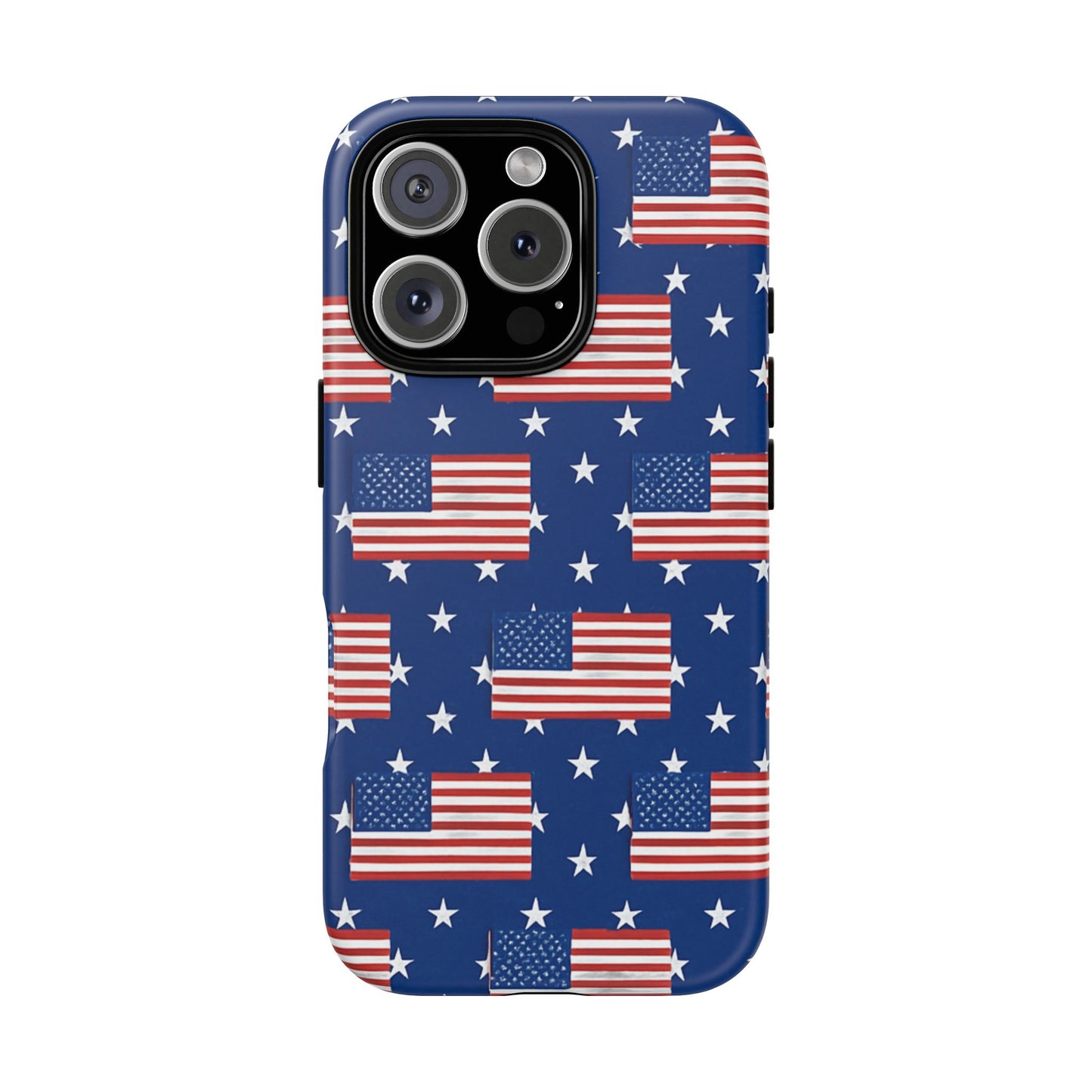 Patriotic Phone Case, Independence Day Accessories, American Flag Design, Star-Spangled Cover, Summer BBQ Gift
