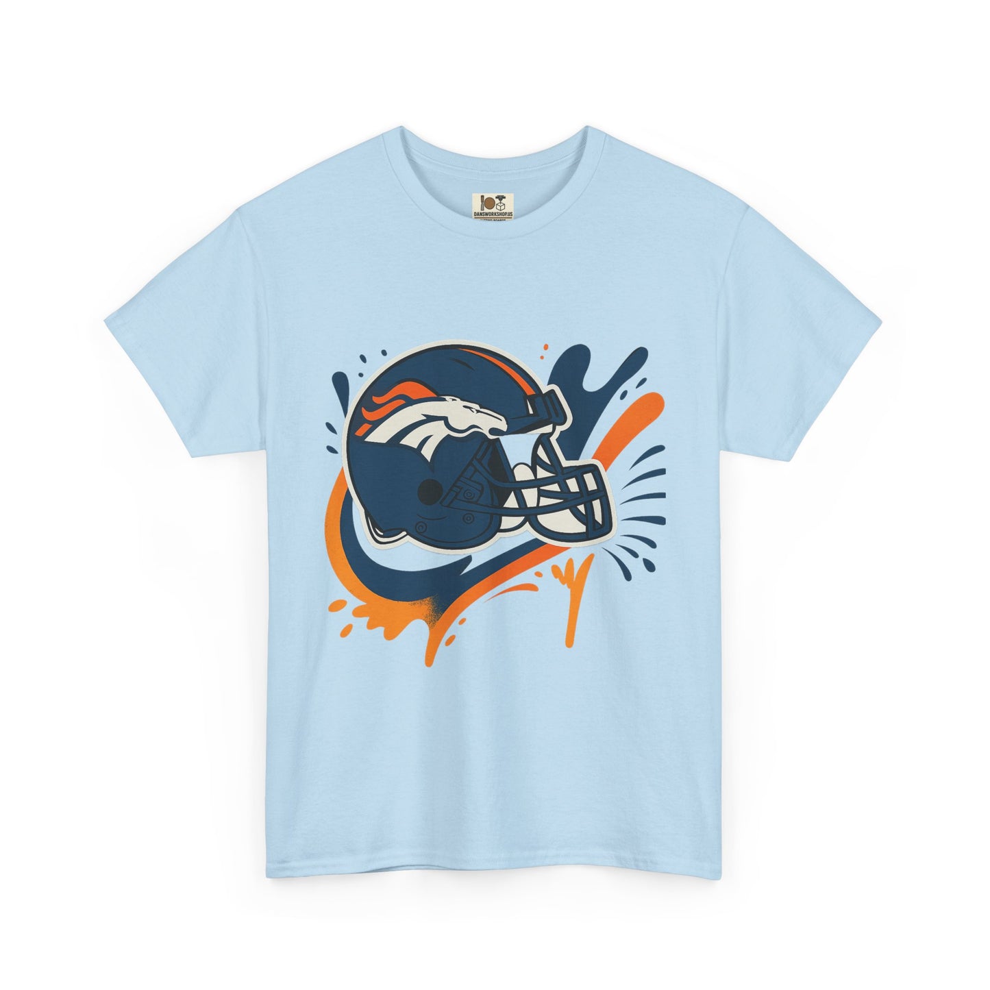 Denver Broncos Heavy Cotton Tee, Sports Team Shirt, Game Day Apparel, Unisex T-Shirt, Football Fan Gift, Denver Merchandise