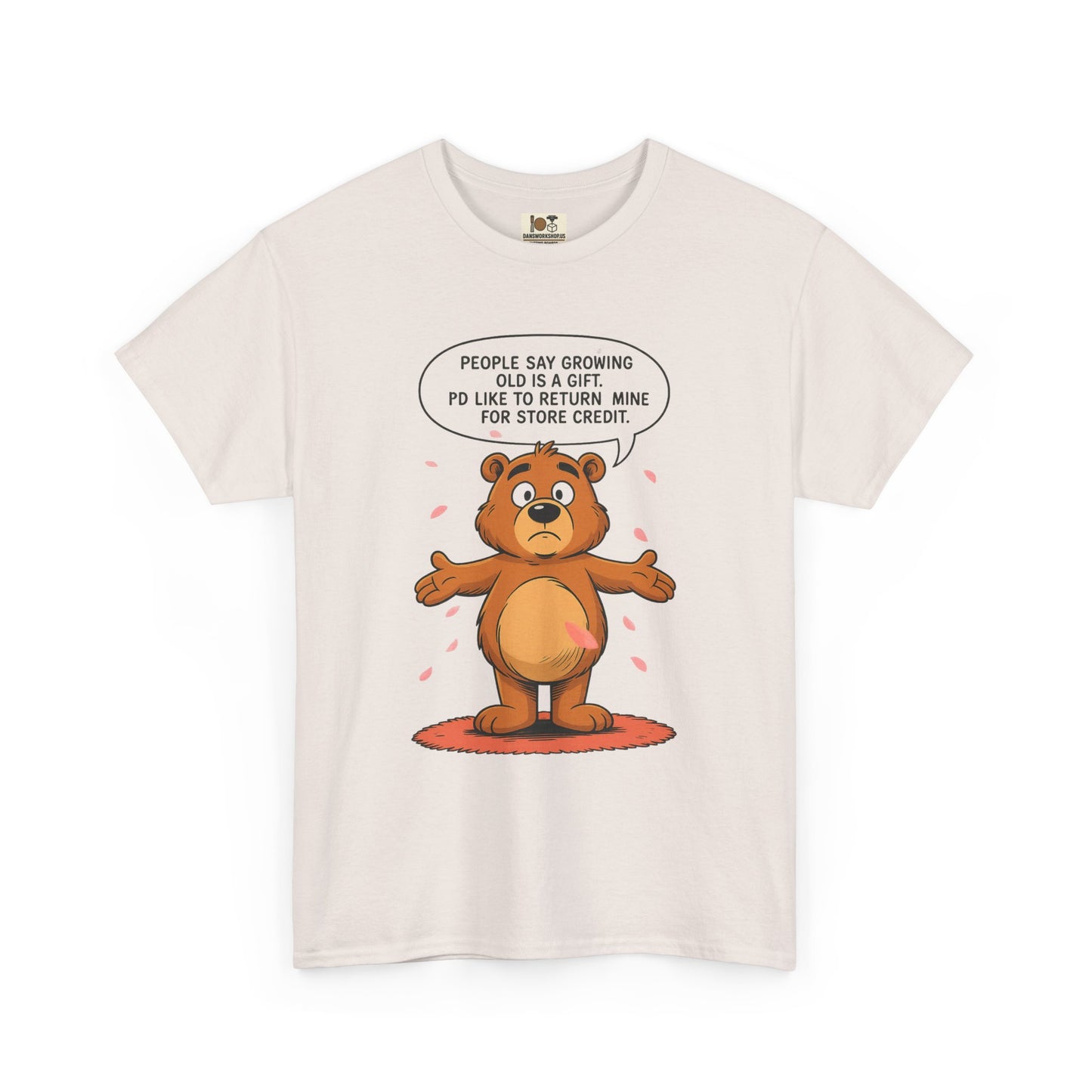 Funny Unisex Bear Tee, Humorous Gift for Dad, Comfy Casual Shirt, Gift for Birthdays, Father's Day, Animal Lover Apparel