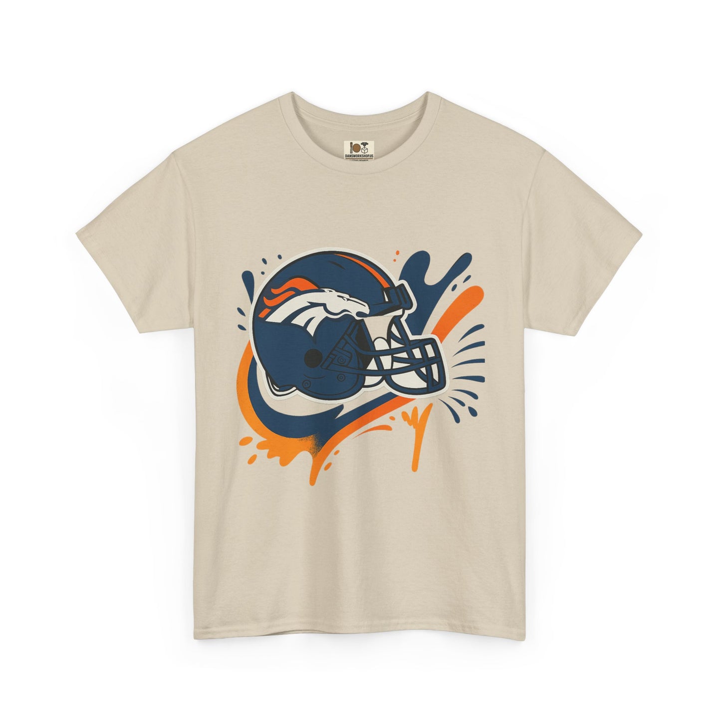 Denver Broncos Heavy Cotton Tee, Sports Team Shirt, Game Day Apparel, Unisex T-Shirt, Football Fan Gift, Denver Merchandise